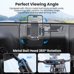 DIAMOOKY two metal ball joints demonstrating 360-degree adjustment flexibility