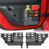 DIAMOOKY installed on Wrangler rear door showing neat storage and improved organization