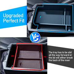 DIAMOOKY top-down view revealing dual-layer tray layout for neat item separation