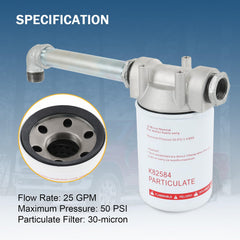 DICMIC filter mounted on fuel tank in field demonstrating pump protection benefit
