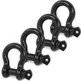 Digank D ring shackle front view showing compact bow and secure pin benefit
