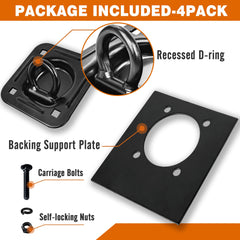 Digank installed recessed anchor in trailer floor providing secure cargo restraint benefit