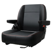 DIKSEAT front view mounted on base showing robust frame and comfort