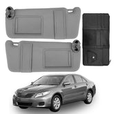 DIMEANI front view of full sun visor set showing clean OEM-style finish and fit
