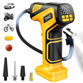 DIYtoolifz front view showing compact inflator and easy-grip handle for portability