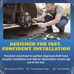 DJB bearing inner race close-up showing hardened steel for improved wear resistance