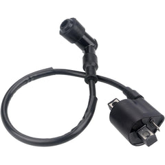 DKIIGAME ignition coil beside ruler size comparison for correct fit verification