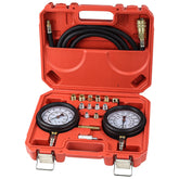 DKwoeshg front view of open case showing organized gauges and adapters for easy transport