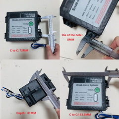 DLFZWB close-up of color-coded wires for easy installation and accurate hookups