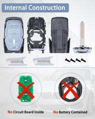 DLGHPO uncut emergency key blade included for locksmith cutting convenience
