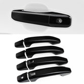 DLOVEG front view of glossy black handle covers showing smooth finish and fit