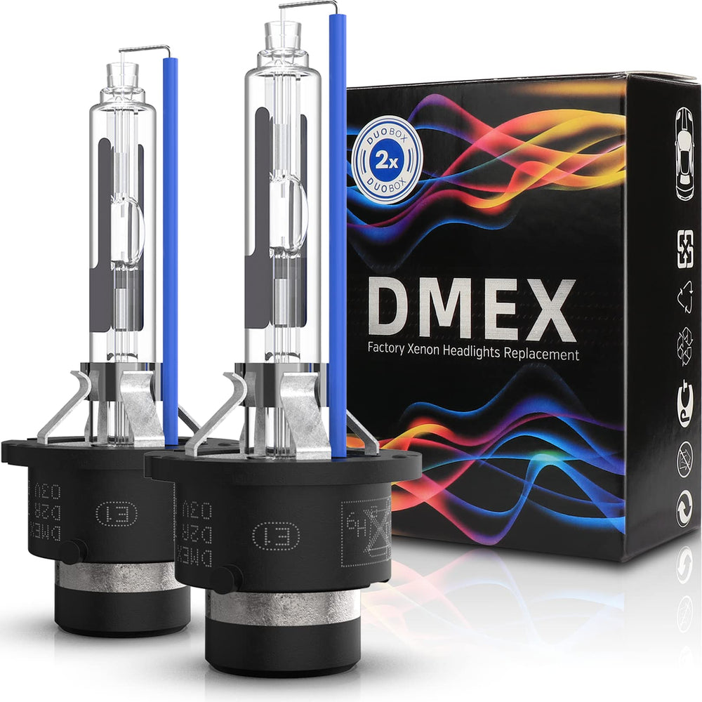 DMEX D2R front packaging showing two bulbs and benefits