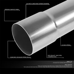 DNA MOTORING close-up of elbow wall and bend showing mandrel-bend quality and fabrication readiness
