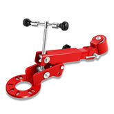 DNA MOTORING front view of fender roller showing full tool and red finish, durable construction