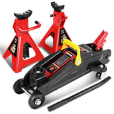 DNA Motoring floor jack front view showing compact profile and mobility benefits