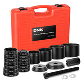DNA MOToring front view of full 23-piece kit showing organized tools and labeled bag for quick access