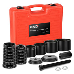 DNA MOToring front view of full 23-piece kit showing organized tools and labeled bag for quick access