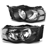 DNA MOTORING front view of headlight pair showing black housing benefit improved look