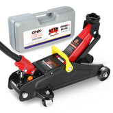 DNA MOTORING front view of jack showing compact frame and benefit of easy storage