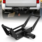 DNA MOTORING front view of mount plate showing hitch alignment and strength