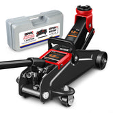 DNA MOTORING front view of jack in case showing portability and compact storage