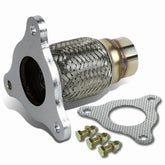 DNA MOTORING front view of flex pipe connector showing full shape and fit benefits