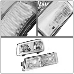 DNA MOTORING headlight installed on Silverado demonstrating direct-fit replacement and enhanced appearance
