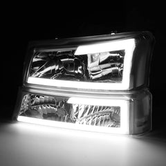 DNA MOTORING LED DRL bar detail showing bright daytime visibility enhancement