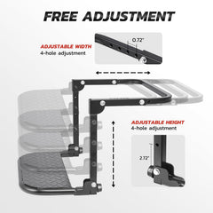 DNA Motoring rubber contact pad detail protecting tire sidewall from scratches