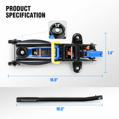 DNA MOTORING swivel casters detail for easy positioning and smooth rolling