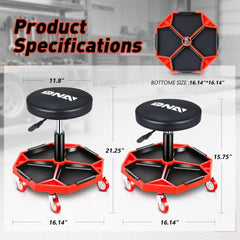 DNA MOToring swivel casters detail for smooth garage movement