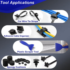 Doaho stereo removal tools array for safe radio and unit extraction