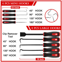 Doaho tools laid out on red pouch for quick organization and access