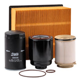 Doc's Diesel combo kit front packaging showing all included filters and convenience