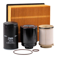 Doc's Diesel combo kit front packaging showing all included filters and convenience
