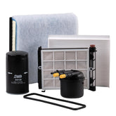 Doc's Diesel complete kit front view showing all four filters and benefits