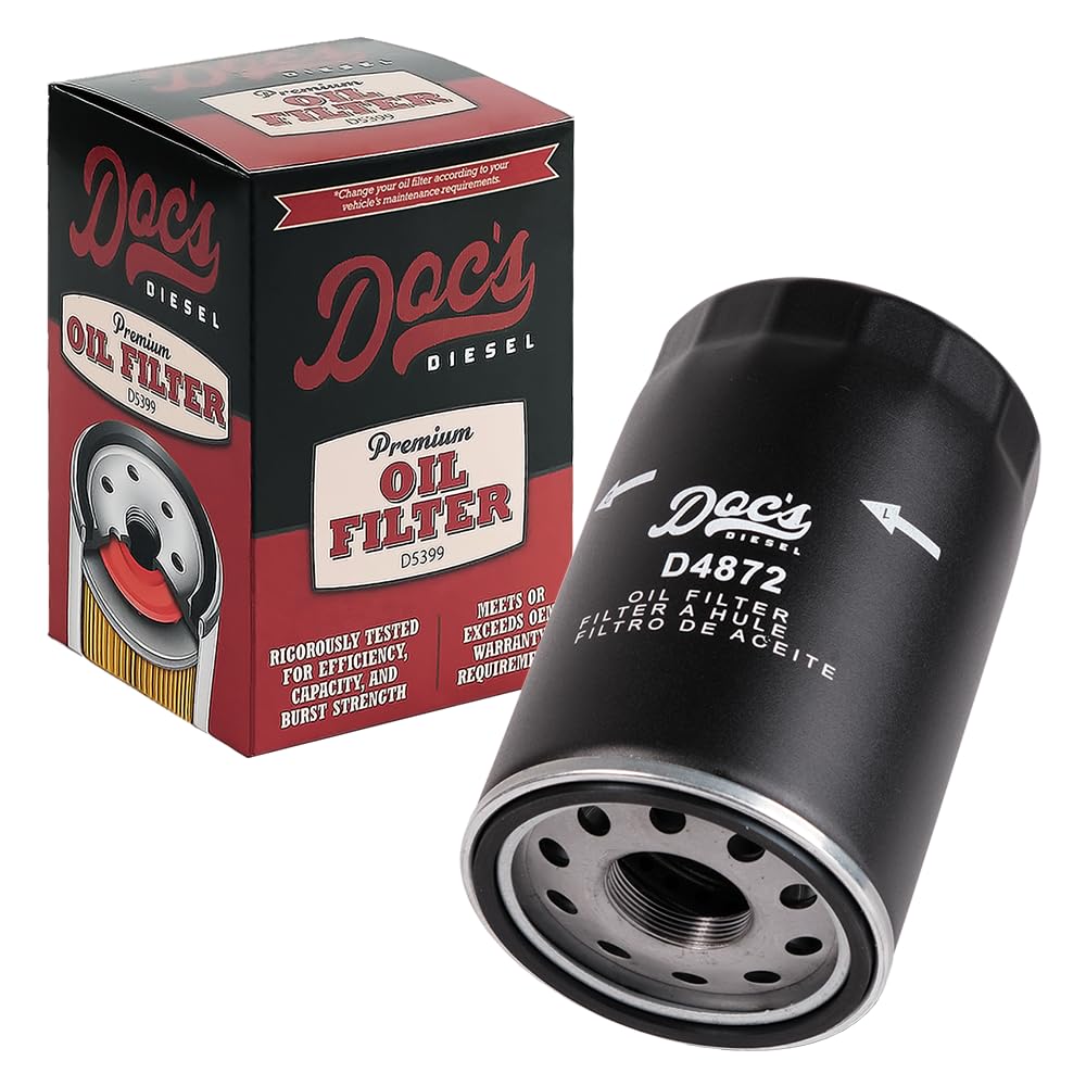 Doc's Diesel front view showing filter and threaded inlet, durable protection