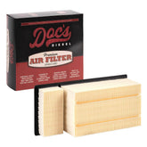 Doc's Diesel front view of DPA6109 filter showing shape and fit benefit