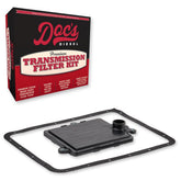 Doc's Diesel front view of pan and filter showing complete kit and easy replacement