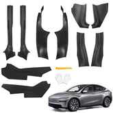 doietc front door sill protector on Model Y Juniper prevents scuffs