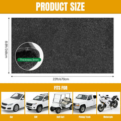 DOLZO mat trimmed with scissors to fit a custom garage layout