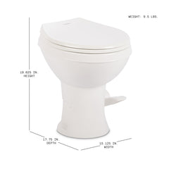 Dometic Model 400 bowl interior focusing on spray jet for efficient, full-coverage rinsing