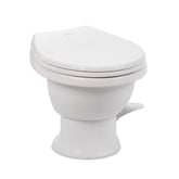 Dometic Model 411 front view showing porcelain bowl and clean styling for easy maintenance