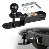 Donext front view of ball mount showing compact profile and quick hookup benefit