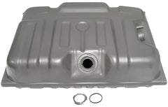 Dorman rear fuel tank front view showing mounting points and assured fit