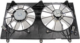 Dorman 620-225 front assembly showing complete radiator fan for easy replacement