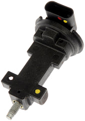Dorman camshaft position sensor front view showing solid housing and mounting tabs for reliable fit