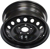 Dorman steel wheel front view showing clean fit and durable construction