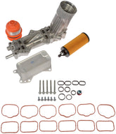 Dorman aluminum housing front view showing durable construction and leak prevention