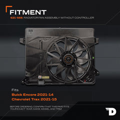 Dorman fan blade profile detail illustrating airflow efficiency and material strength